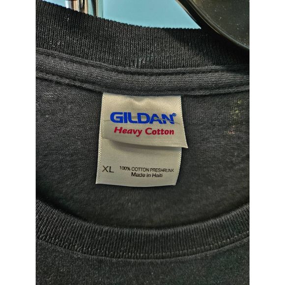 Gildan Black Motorcycle Tee Size XL Chrome & Steele - Picture 5 of 8